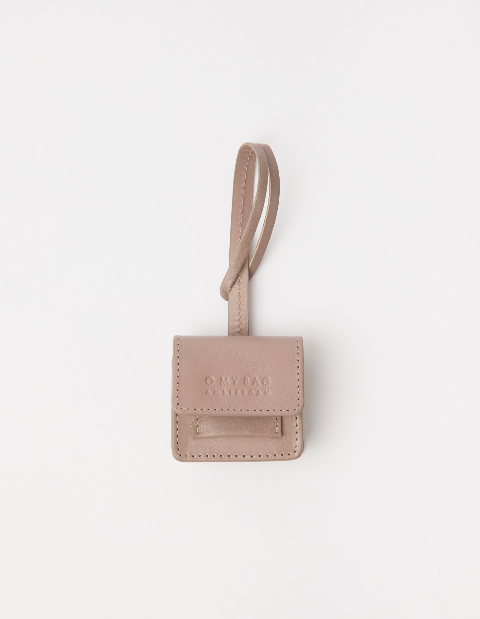 Harper Bag Charm - Pale Mauve Classic Leather