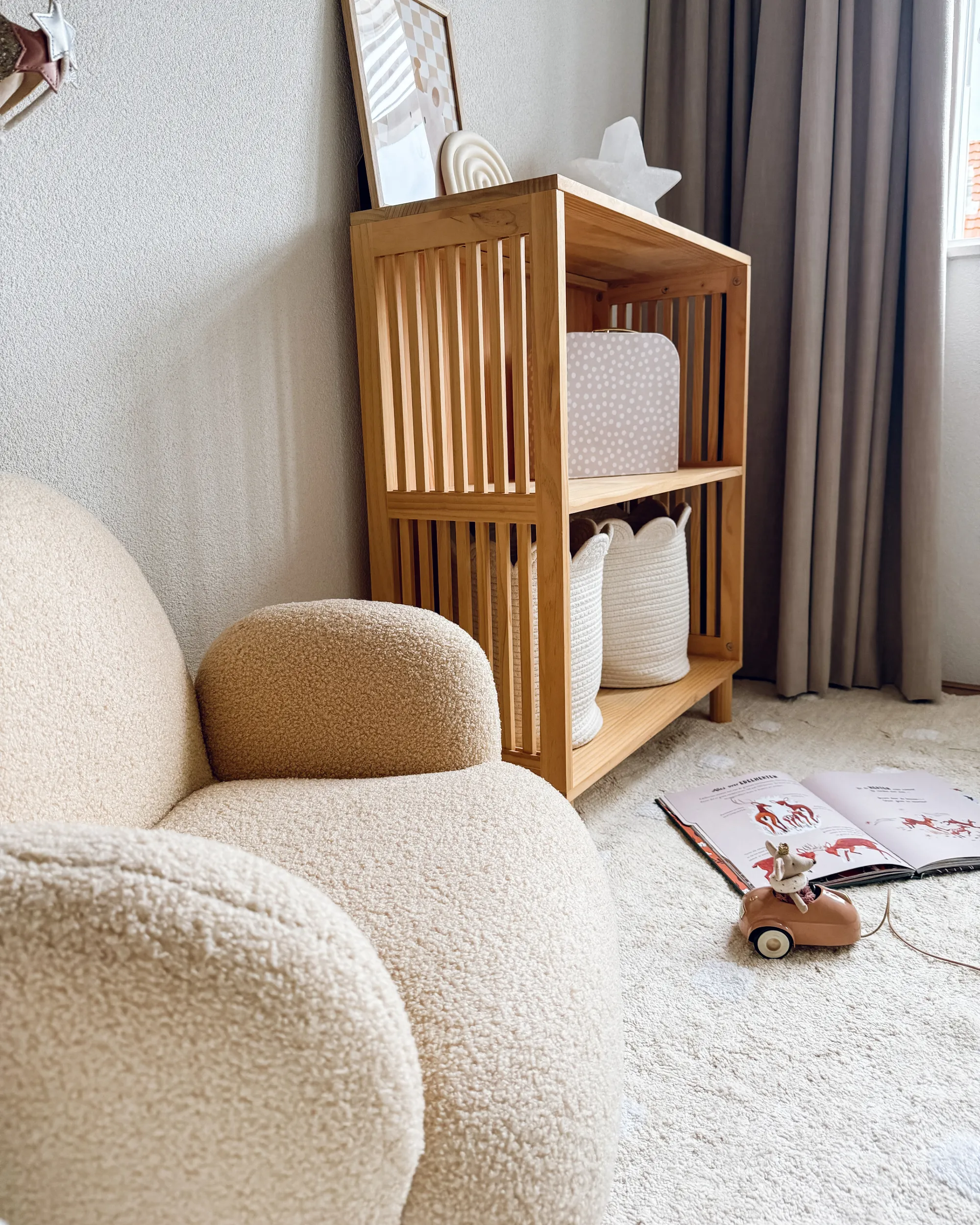 Kinderfauteuil HEM Bouclé Beige