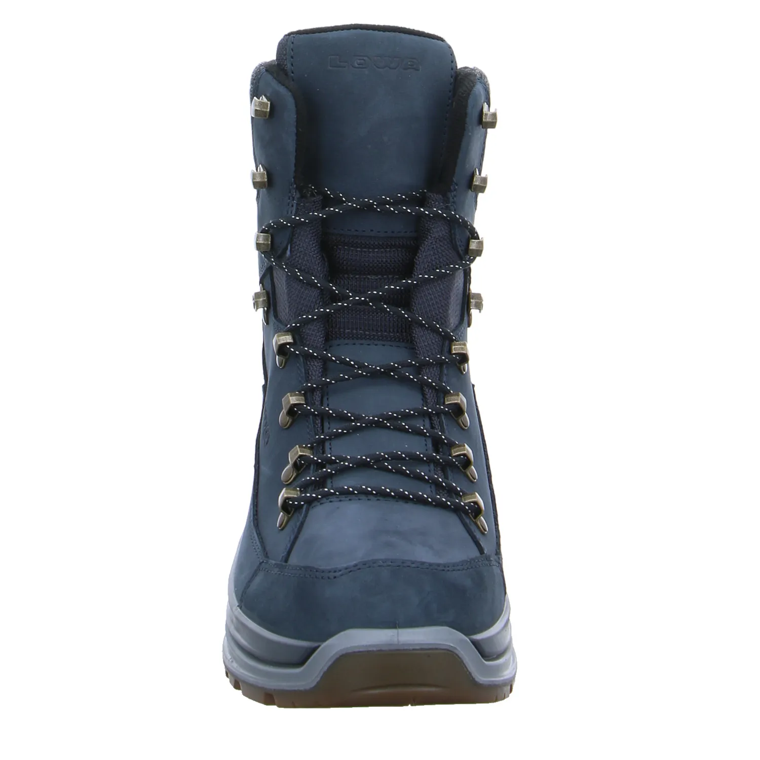 LOWA Snowboots Blau Leder