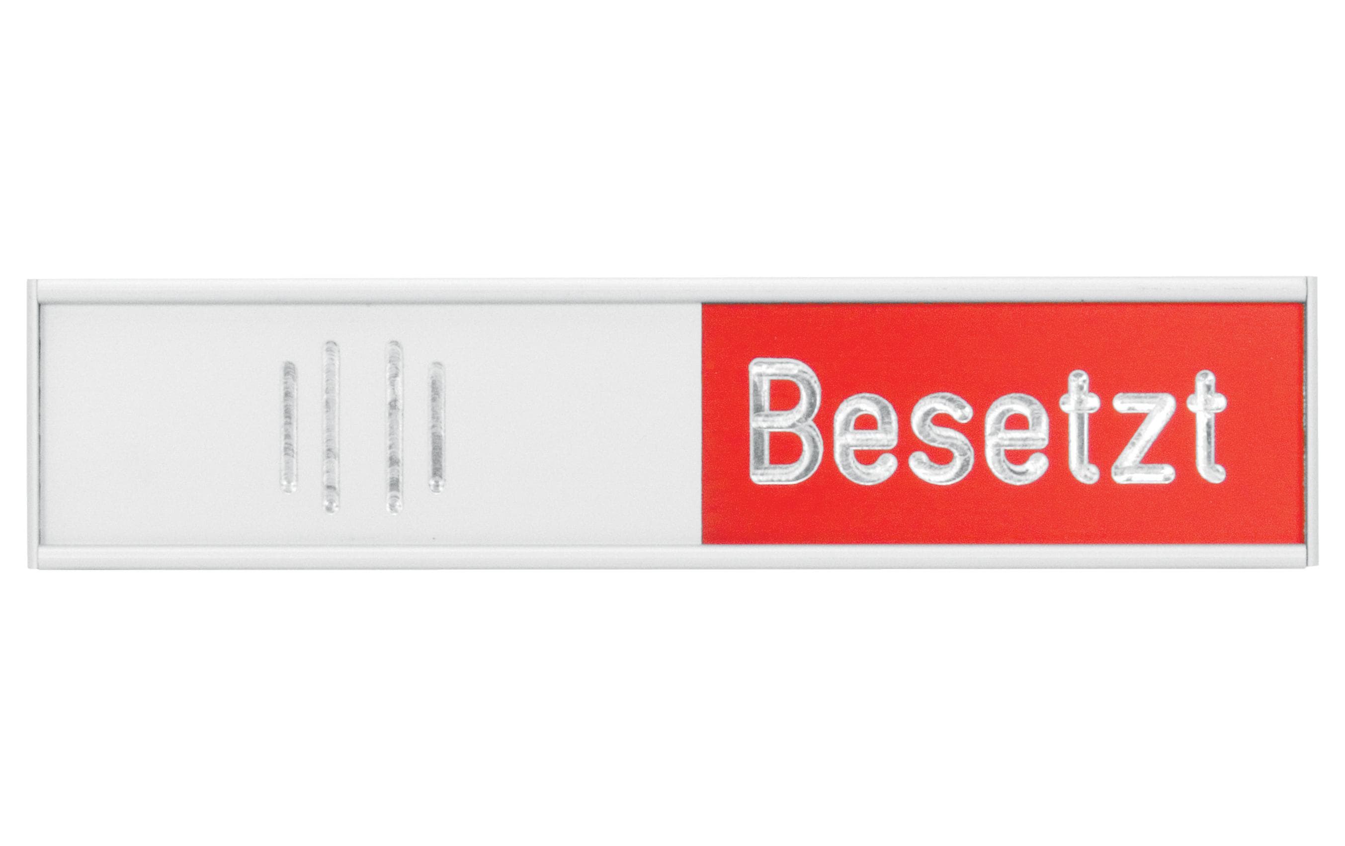 Türschild Frei - Besetzt 10.2 cm x 2.7 cmHinweisschild
