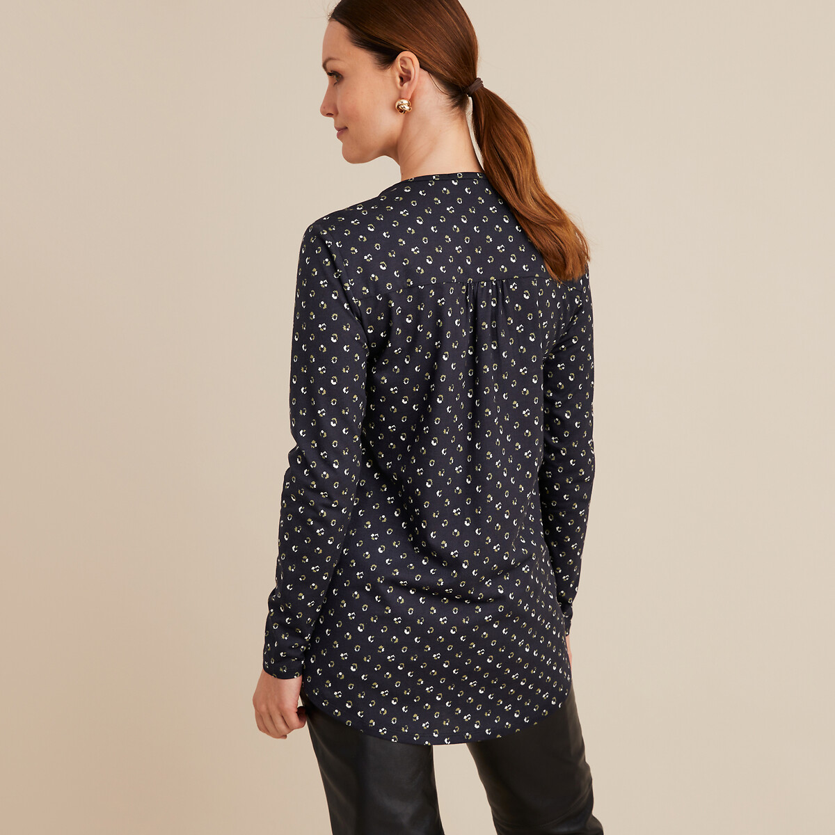 ANNE WEYBURN<br>Túnica de mangas compridas estampada