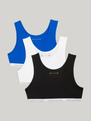 Conjunto com 3 sutiãs sem bojo TH Original com logo