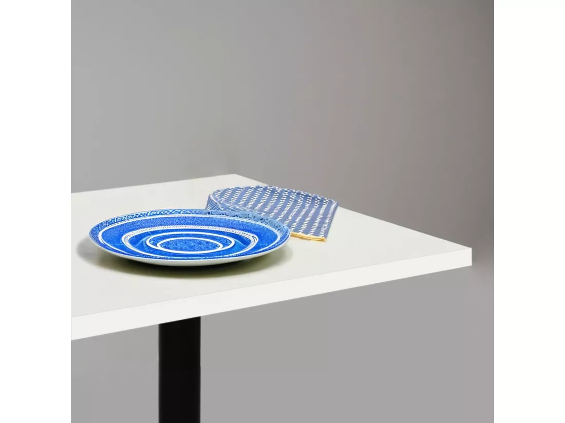Mange-debout 60 x 60 cm - modèle Rome blanc uni