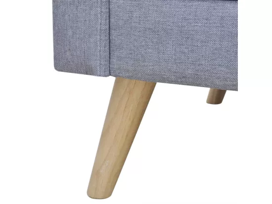 Jeu de canapé à 2 places et à 3 places Tissu Gris clair