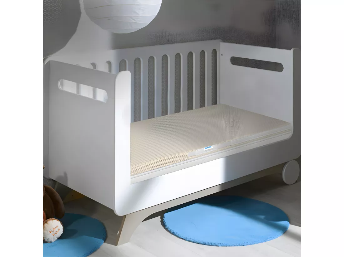 MINEA | Matelas déhoussable MINEA Bébé 60x120 cm | Mousse Haute Densité