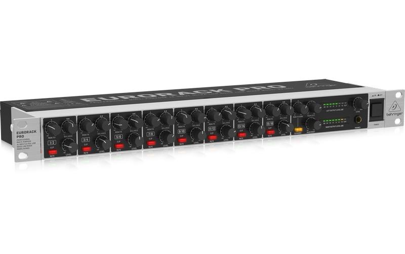 Mischpult RX1602 V2 Eurorack ProProfessioneller Line-Mixer mit 16 Eingängen und extrem niedrigem Rauschen