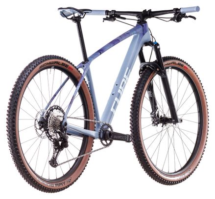 VTT Semi-Rigide Cube Reaction C:62 Race Shimano Deore XT 12V 29'' Bleu Pigeon Art 2025