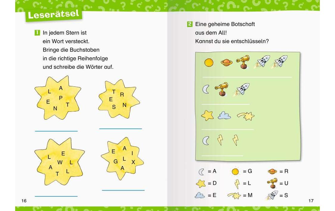 Kinder-Sachbuch WWW Erstleser: Weltraum Band 4Spielerisch lesen lernen