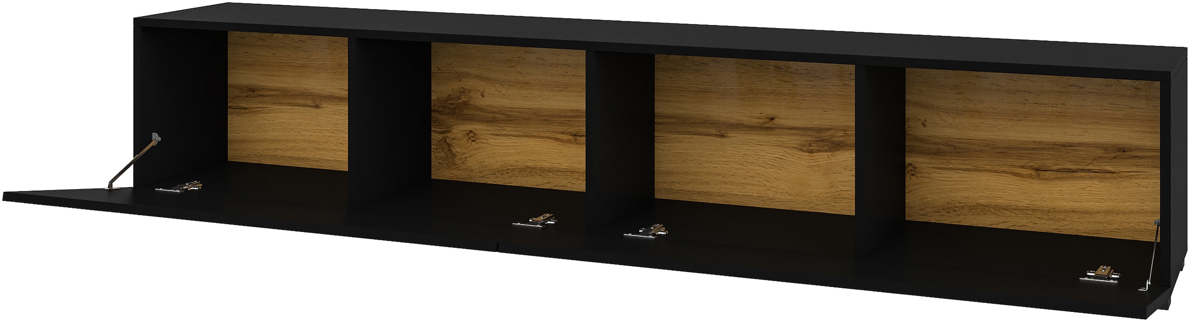 INOSIGN Lowboard »Ava, Breite 180 cm, hängend und stehend montierbar« moderne grifflose TV-Kommode, TV-Schrank, TV-Board