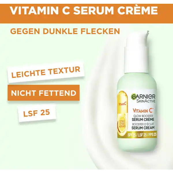 Gesichtsserum 2in1 Vitamin C Glow Booster Crème LSF 25