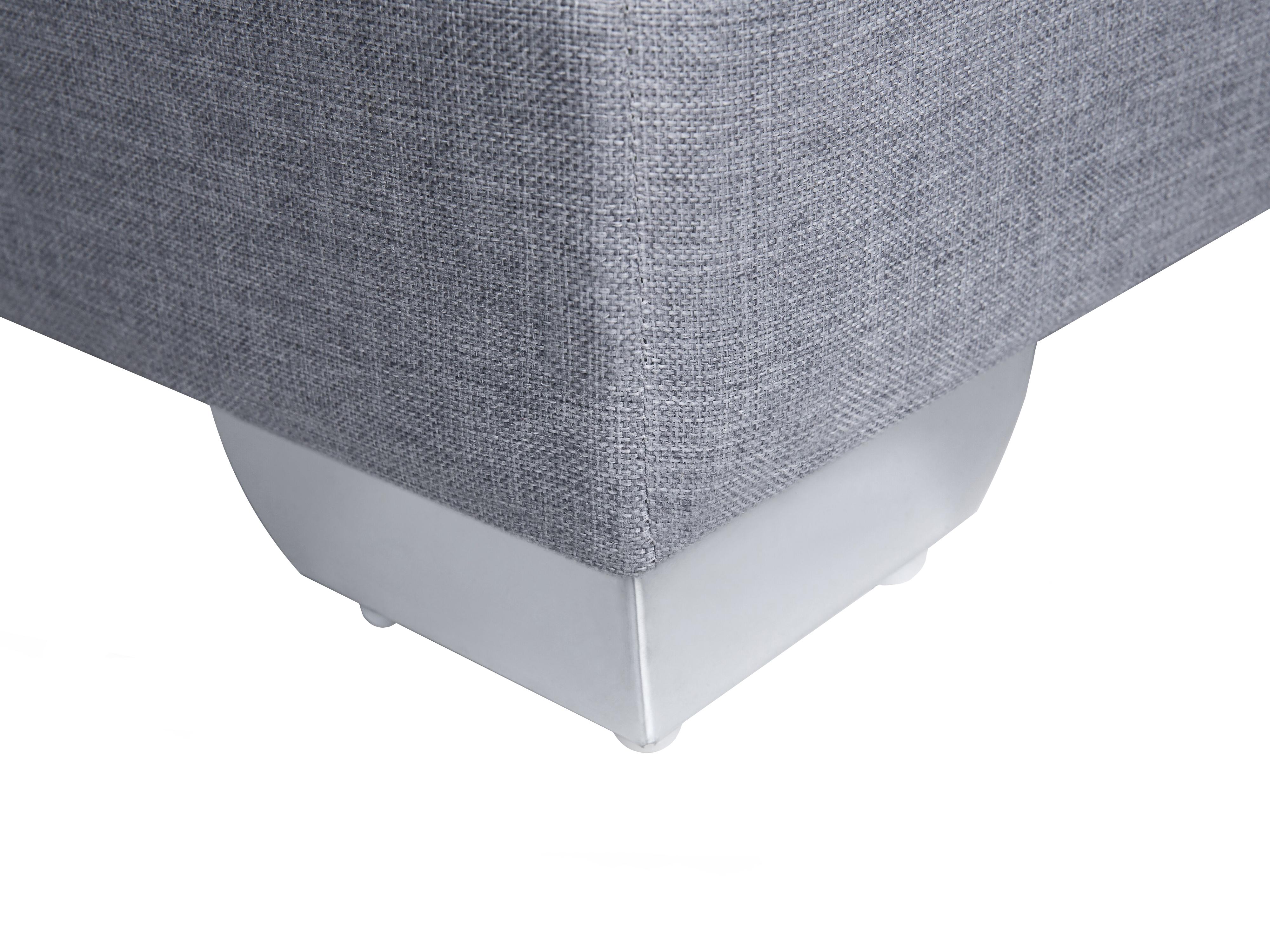 Boxspring Stof PRESIDENT 180 x 200 cm Lichtgrijs