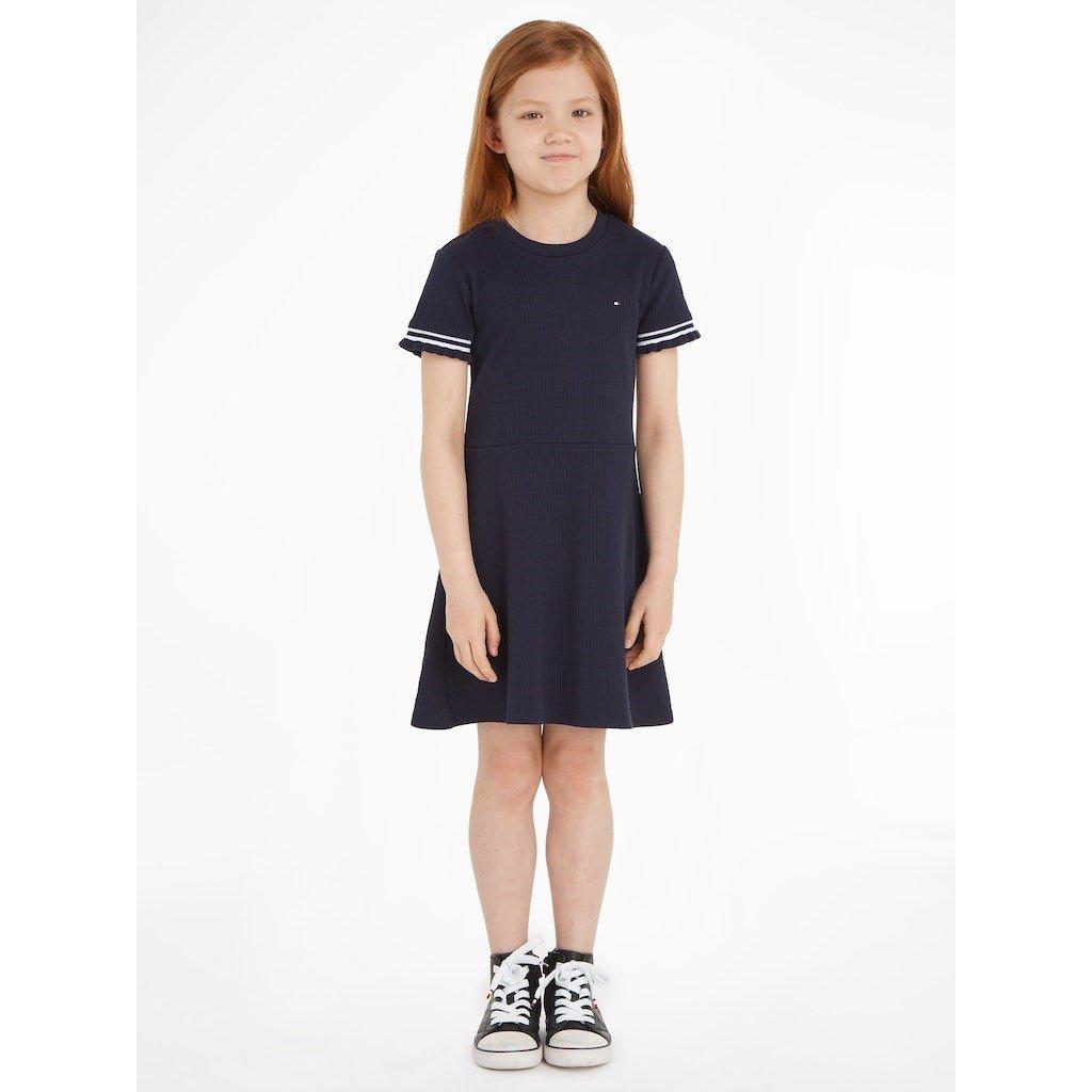 Tommy Hilfiger RUFFLE RIB KNIT DRESS