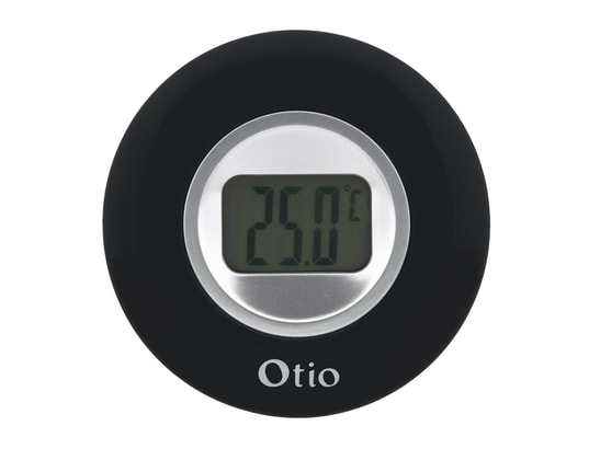 OTIO - Thermomètre numérique Thermomètre intérieur à écran LCD Noir
