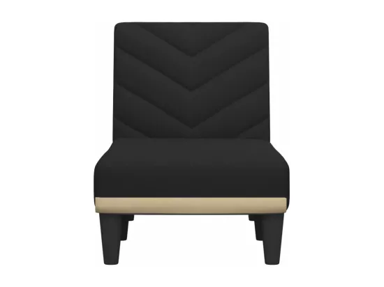 Prolenta Premium - Chaise longue noir tissu