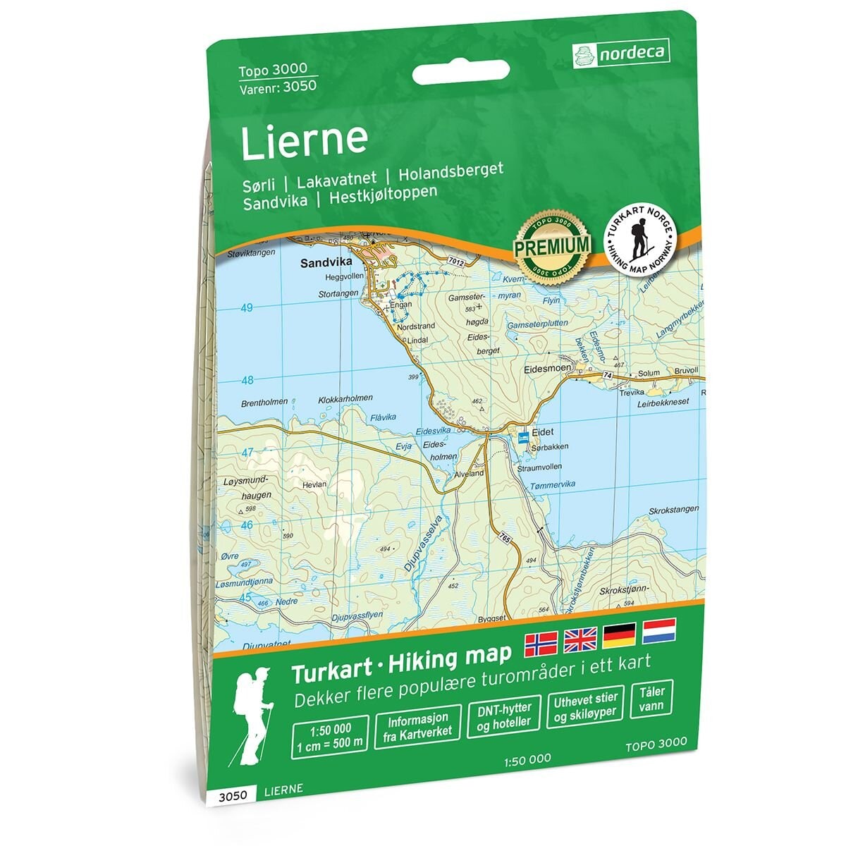 Turkart, Lierne<br>1:50 000