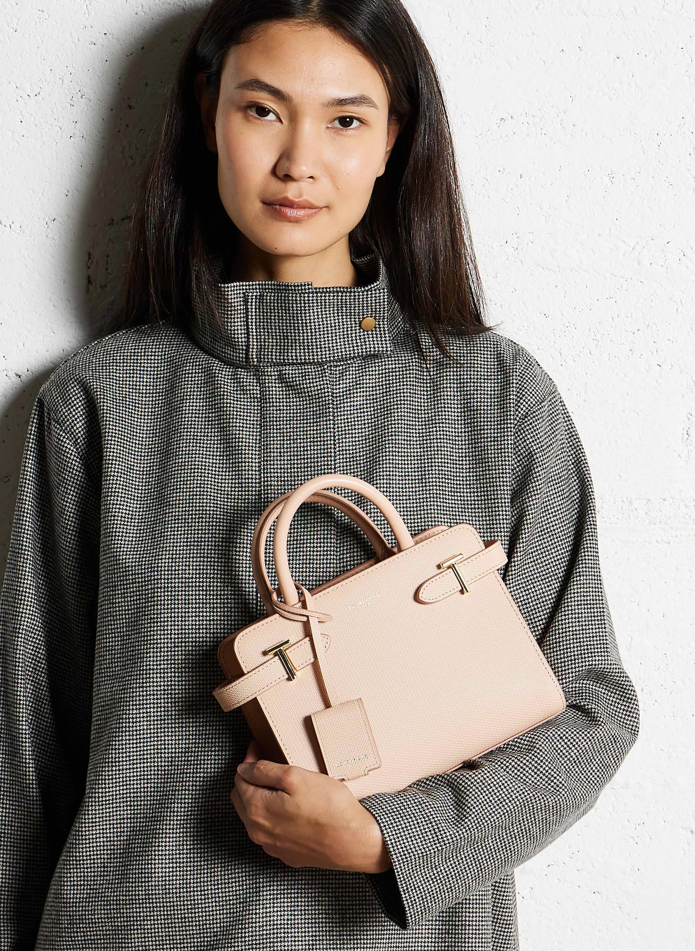EMILIE - Sac bandoulière en cuir | Rose