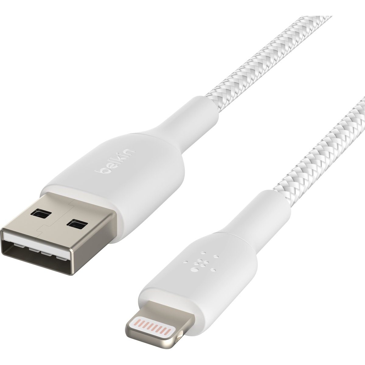 Belkin CAA002BT0MWH, 0,15 m, Lightning, USB A, Hankjønn, Hankjønn, Hvit
