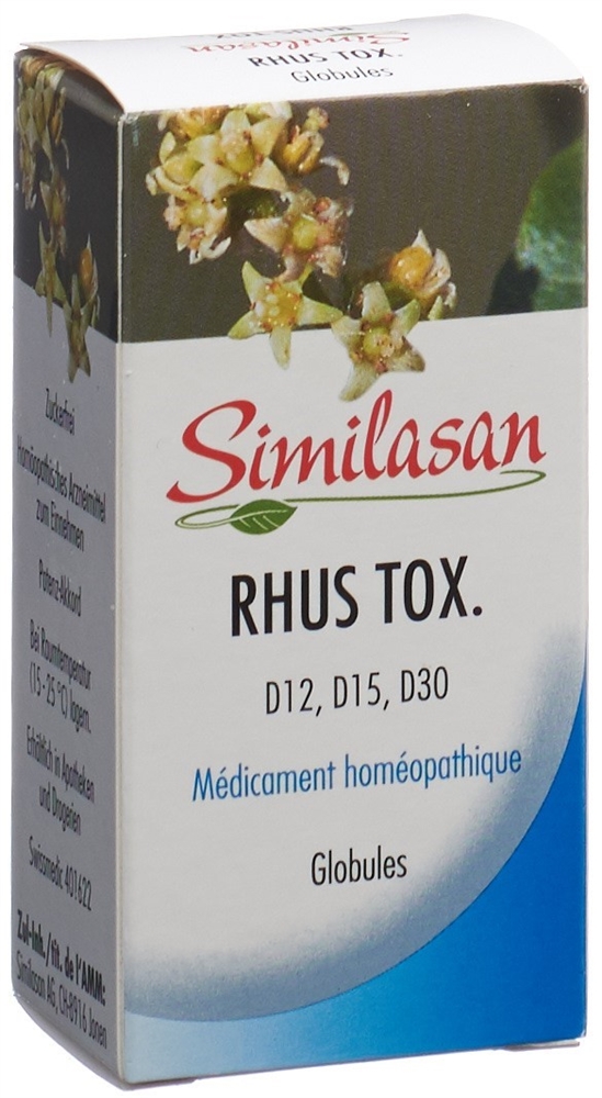 SIMILASAN Rhus tox Glob D12/D15/D30 15 g