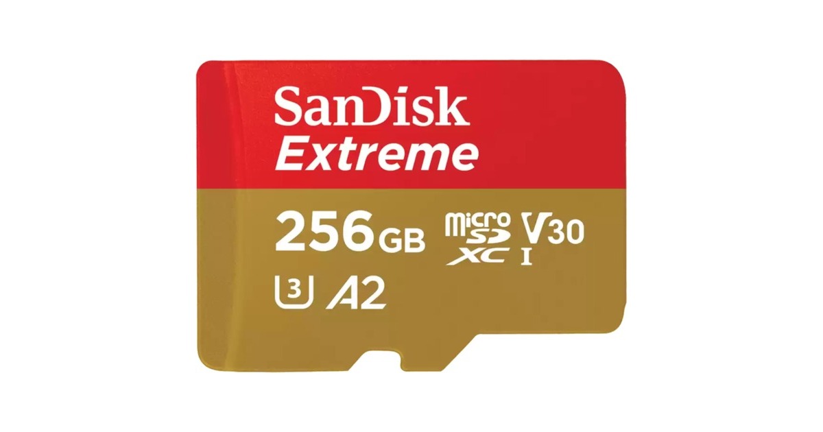 SanDiskExtreme microSDXC 256 GB  geheugenkaart  (UHS-I U3, Class 10, V30, A2, incl. Adapter)