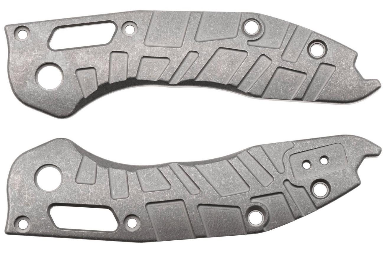 Lex Custom Microtech Stitch Scales V2 MS2SW, Stonewashed Titanium, handgreepschalen