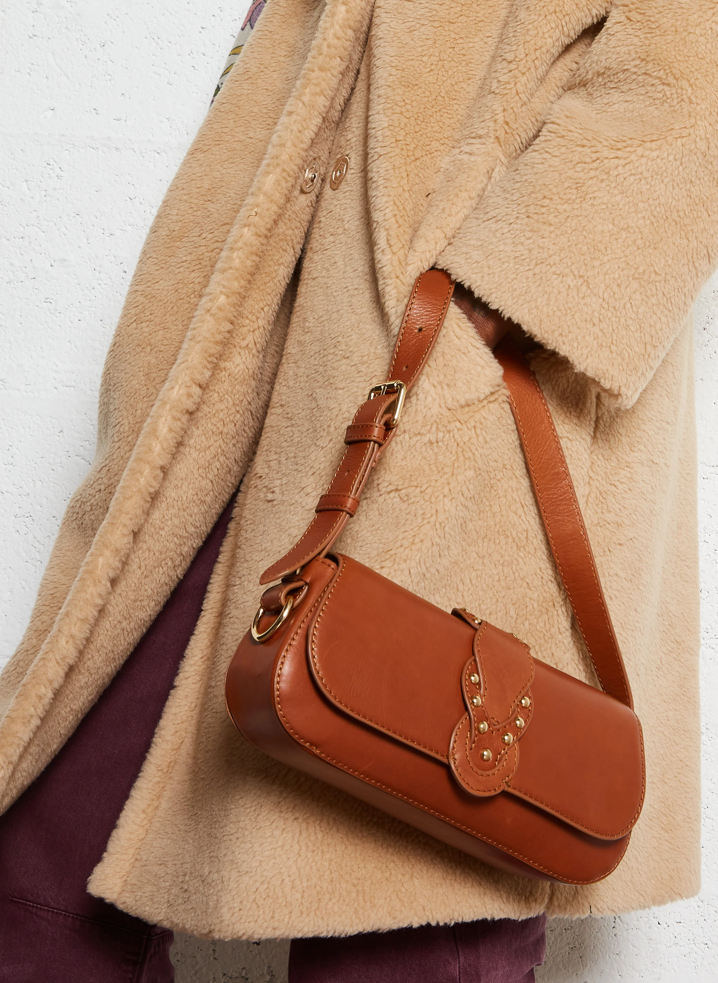SOL - Sac baguette en cuir | Marron