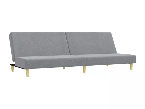 Ensemble de canapés 2 pièces gris clair tissu