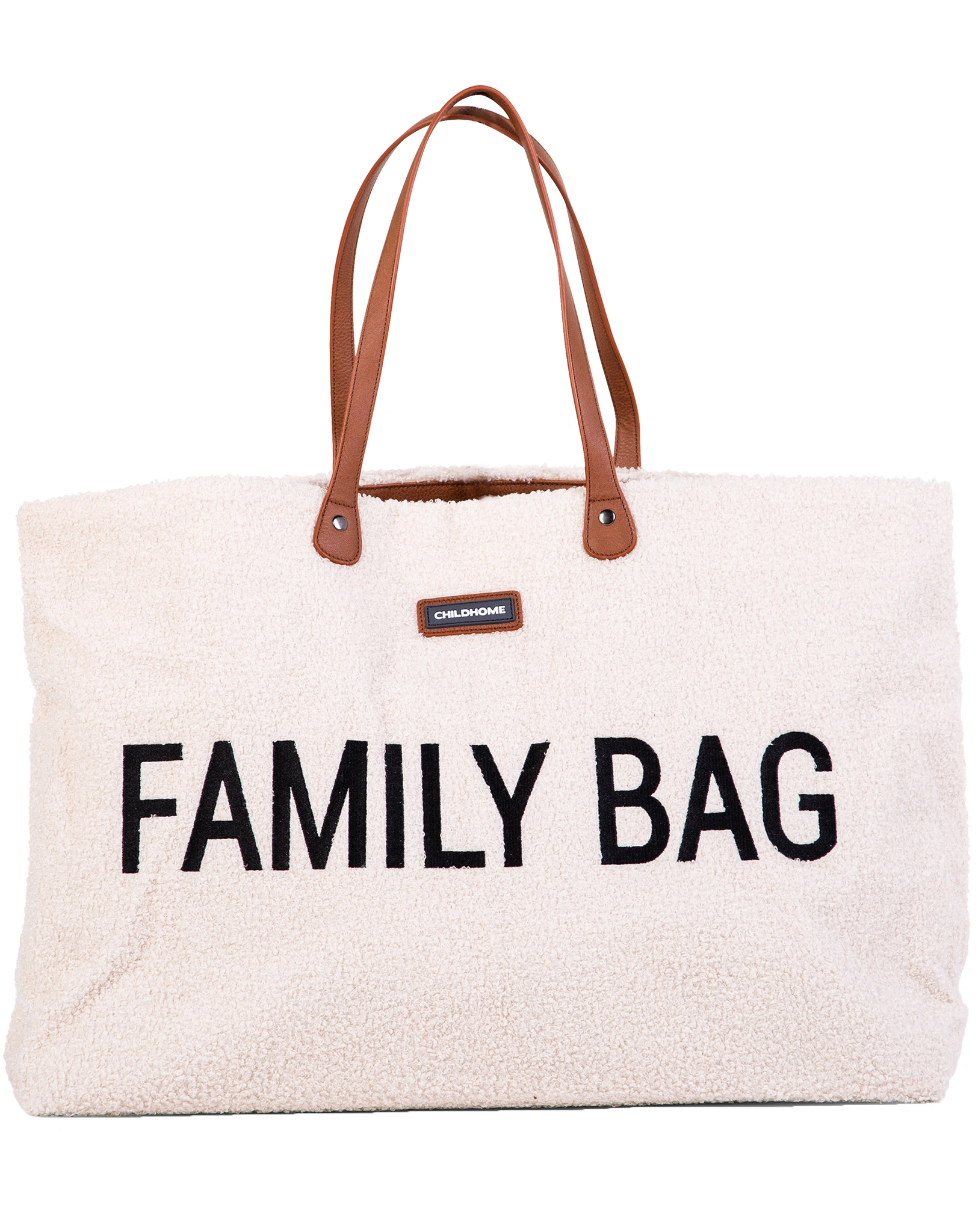 Wickeltasche FAMILY BAG TEDDY (55x18x40) in offwhite