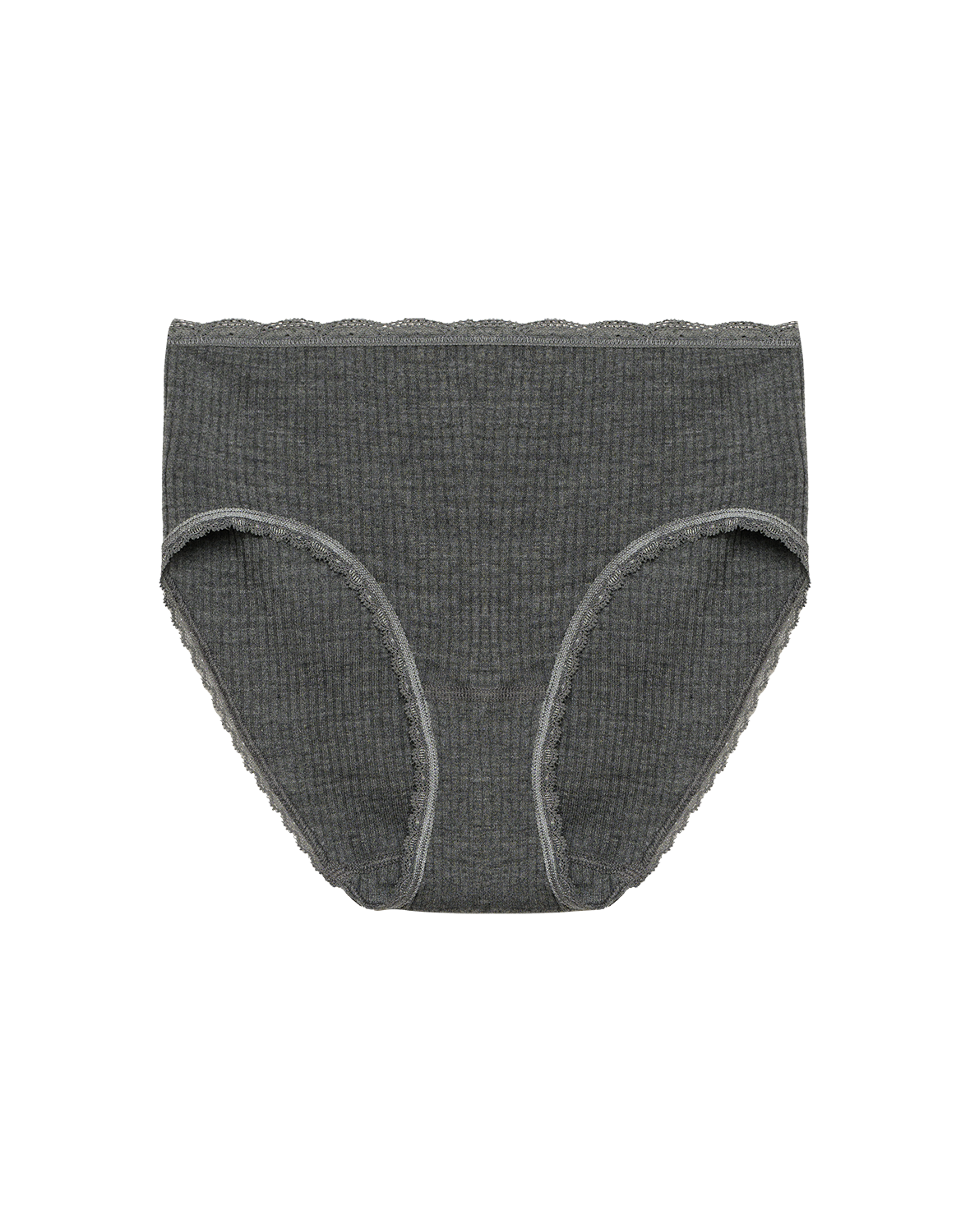 Midi-slips van merinowol voor dames in Zwart