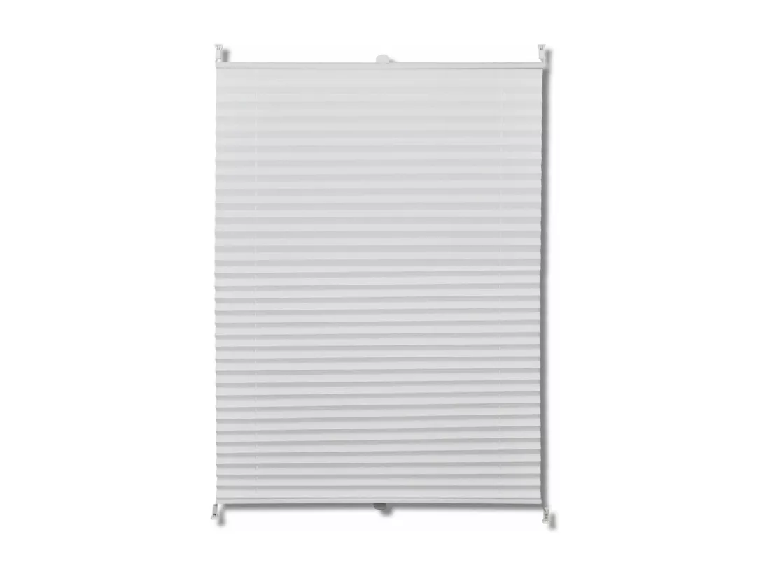 Store plissé en blanc blanche 100 x 100 x 150 cm 4102186