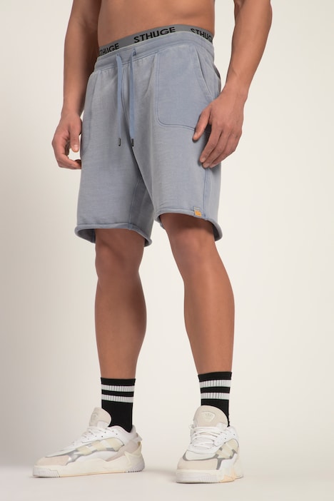 STHUGE Sweat-Bermuda, acid washed, Elastikbund, bis 8 XL