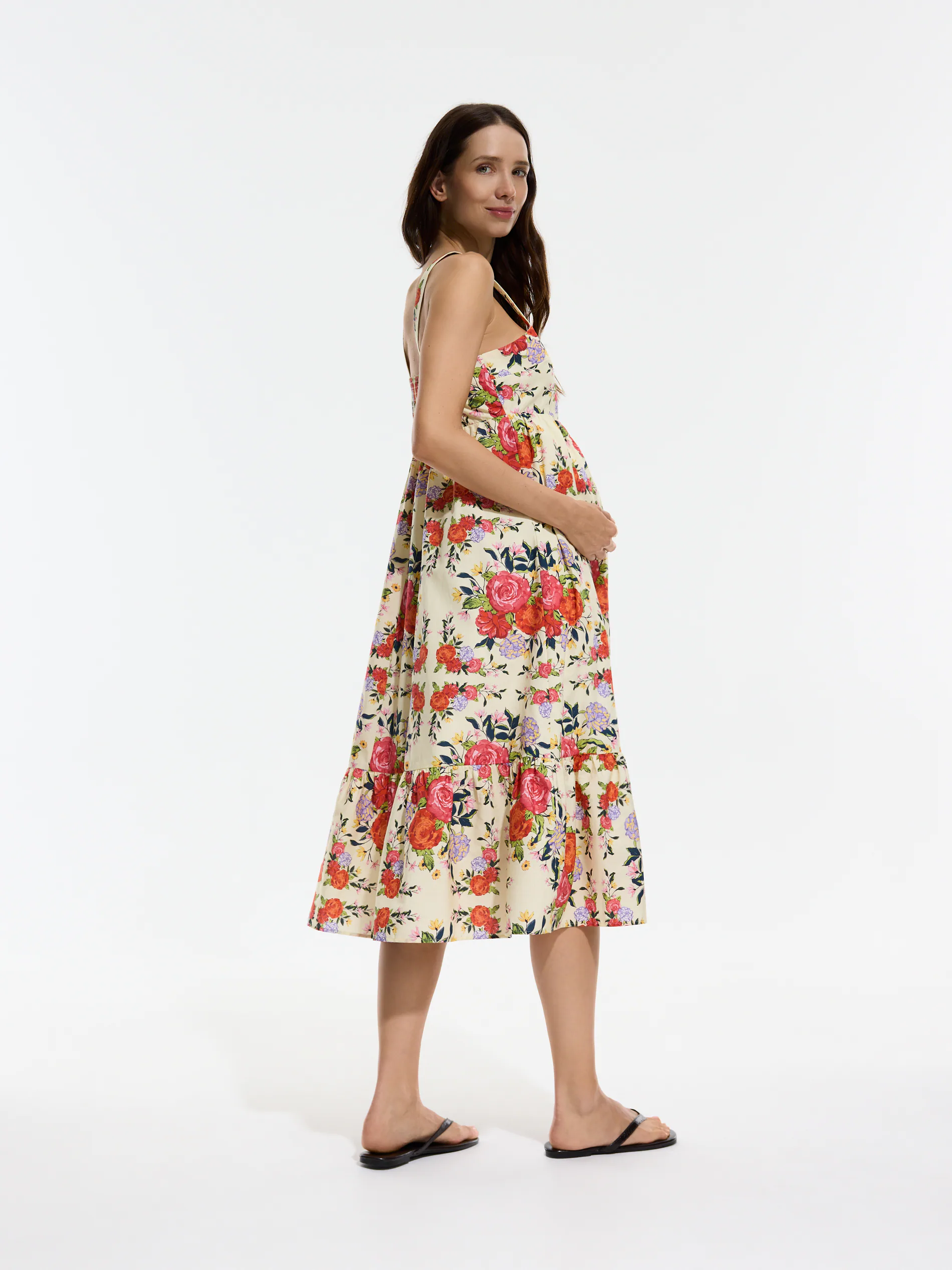 Midikleid aus Baumwolle