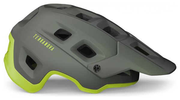 Casque MET Terranova Gris Lime Mat