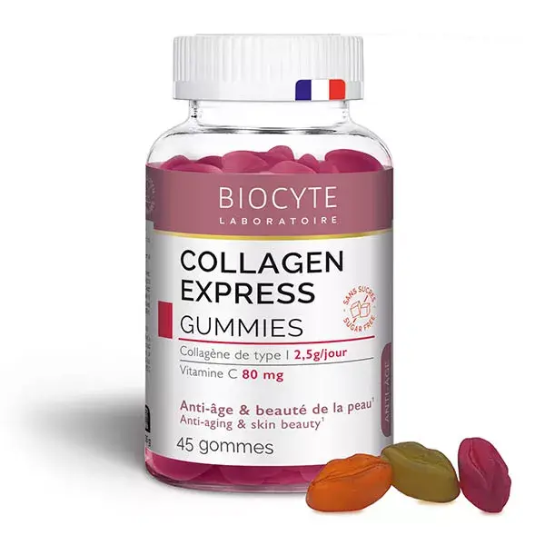 Biocyte Collagen Express Gomas Antienvelhecimento para Beleza da Pele - 45 Gomas