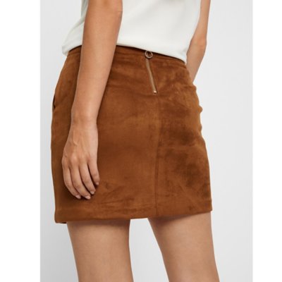 Jupe femme Vmdonnadina Fauxsuede VERO MODA