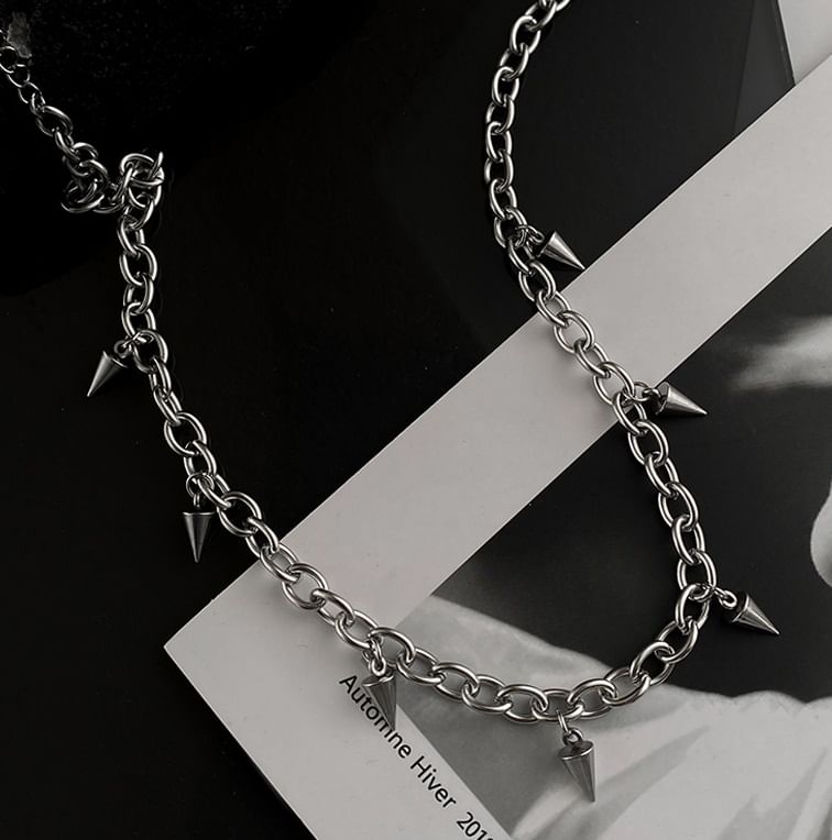 Lilafey - Stud roestvrijstalen choker