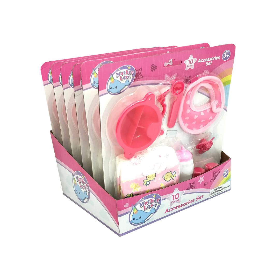 Poppenaccessoires set 10-delig