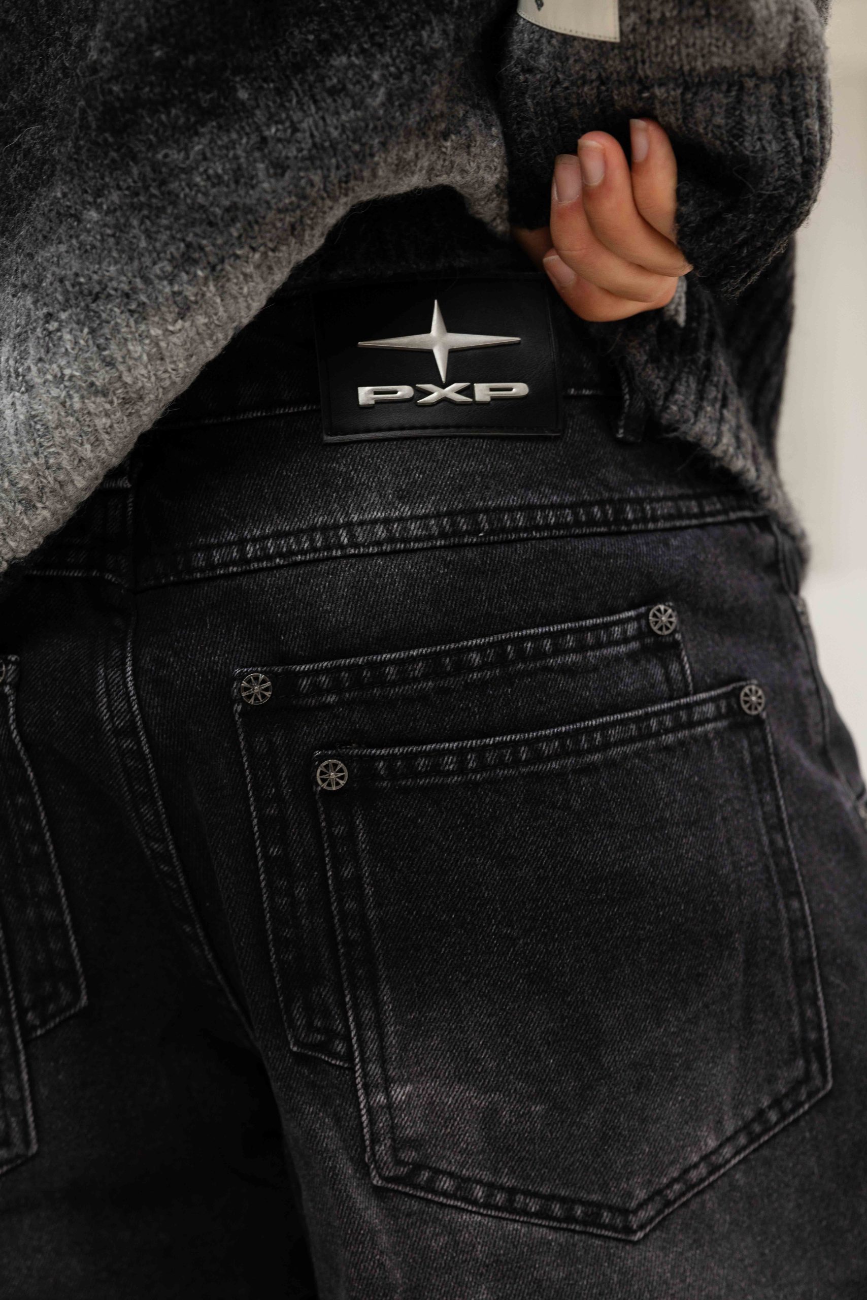 Project x Paris Barrel Fit Jeans Heren Zwart