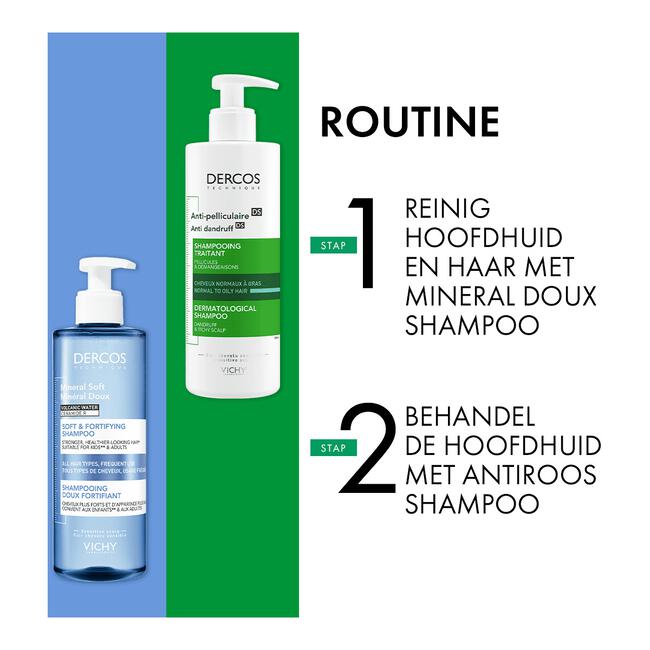 Vichy Dercos Anti-Roos Shampoo Normaal tot Vet Haar Refill 500 ML