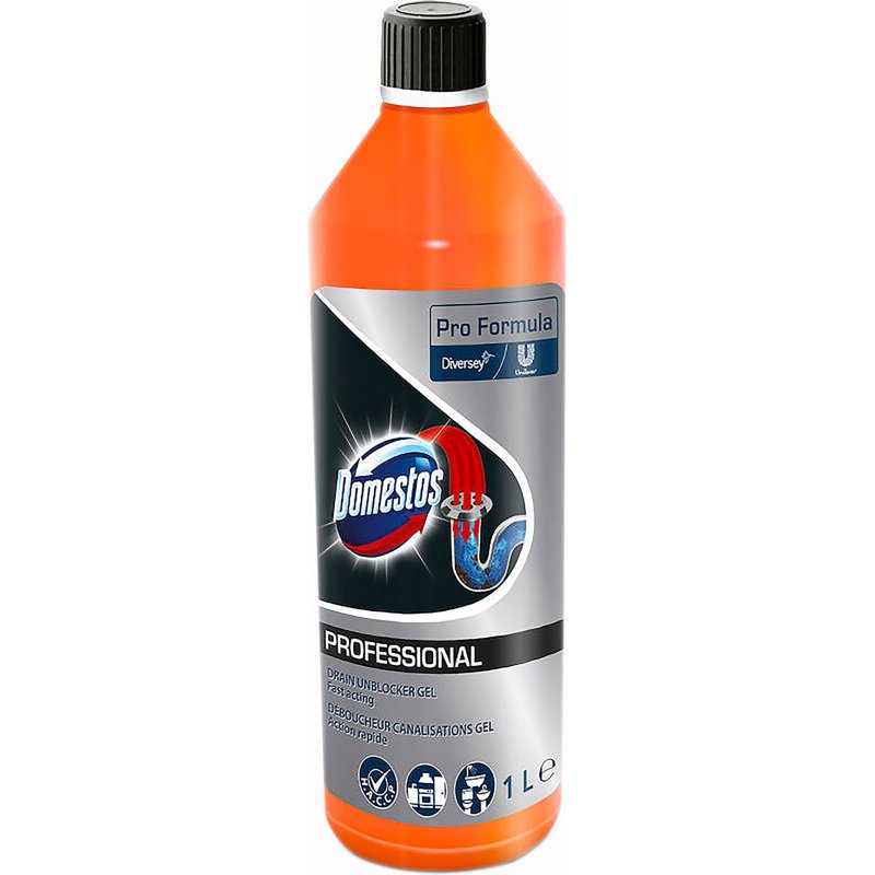 Gel déboucheur canalisations Domestos professional - Flacon de 1 L