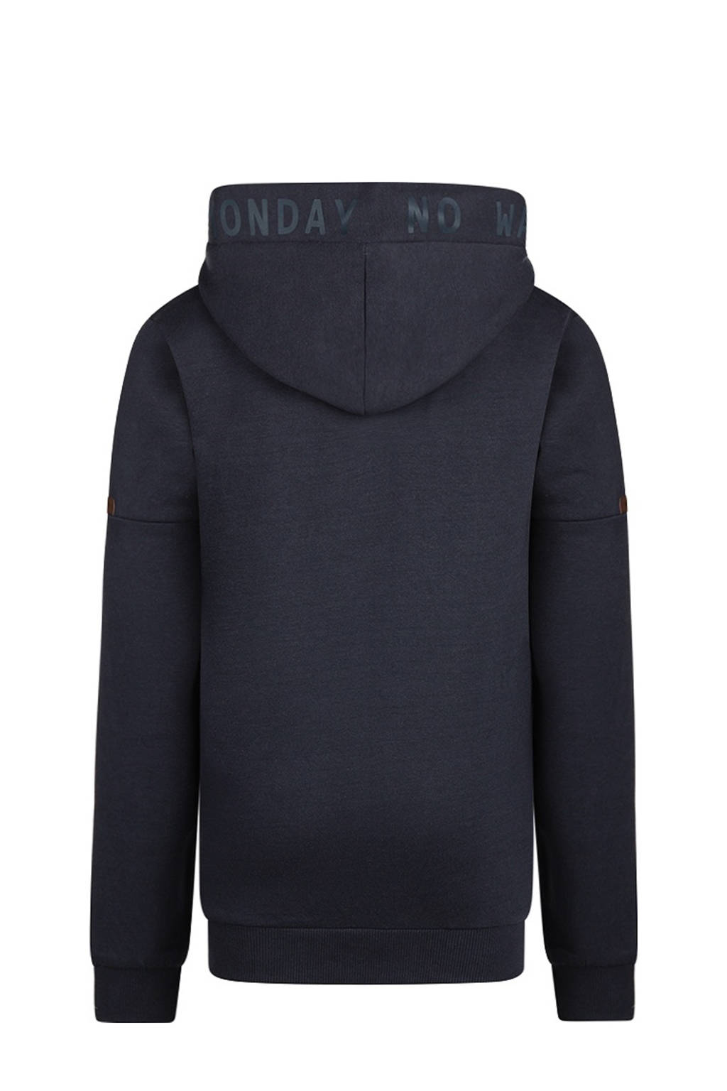 No Way Monday hoodie donkerblauw