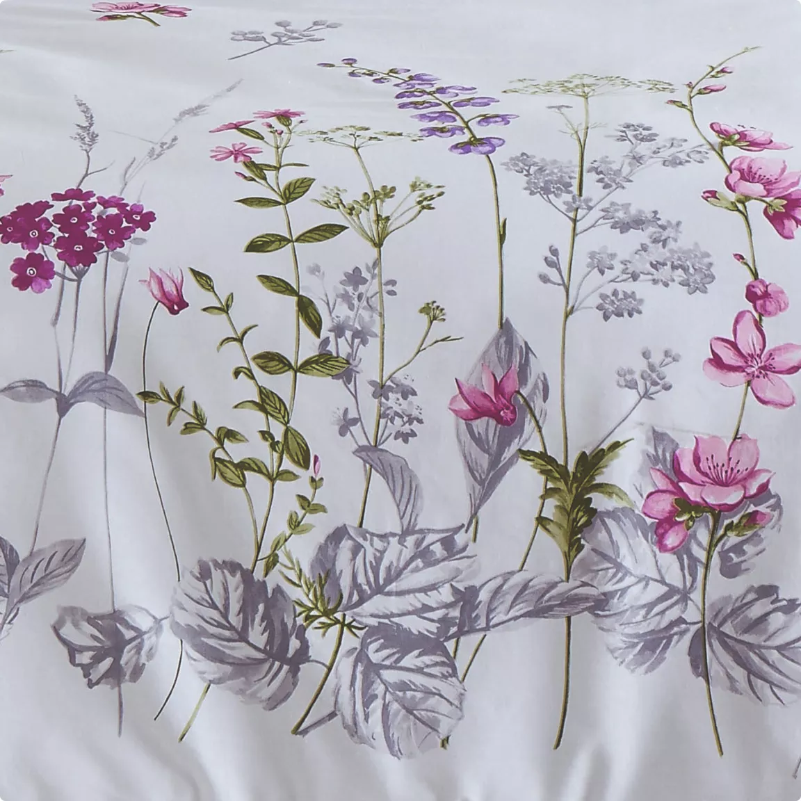 Housse de couette coton (260 x 240 cm) Pretty Blanche