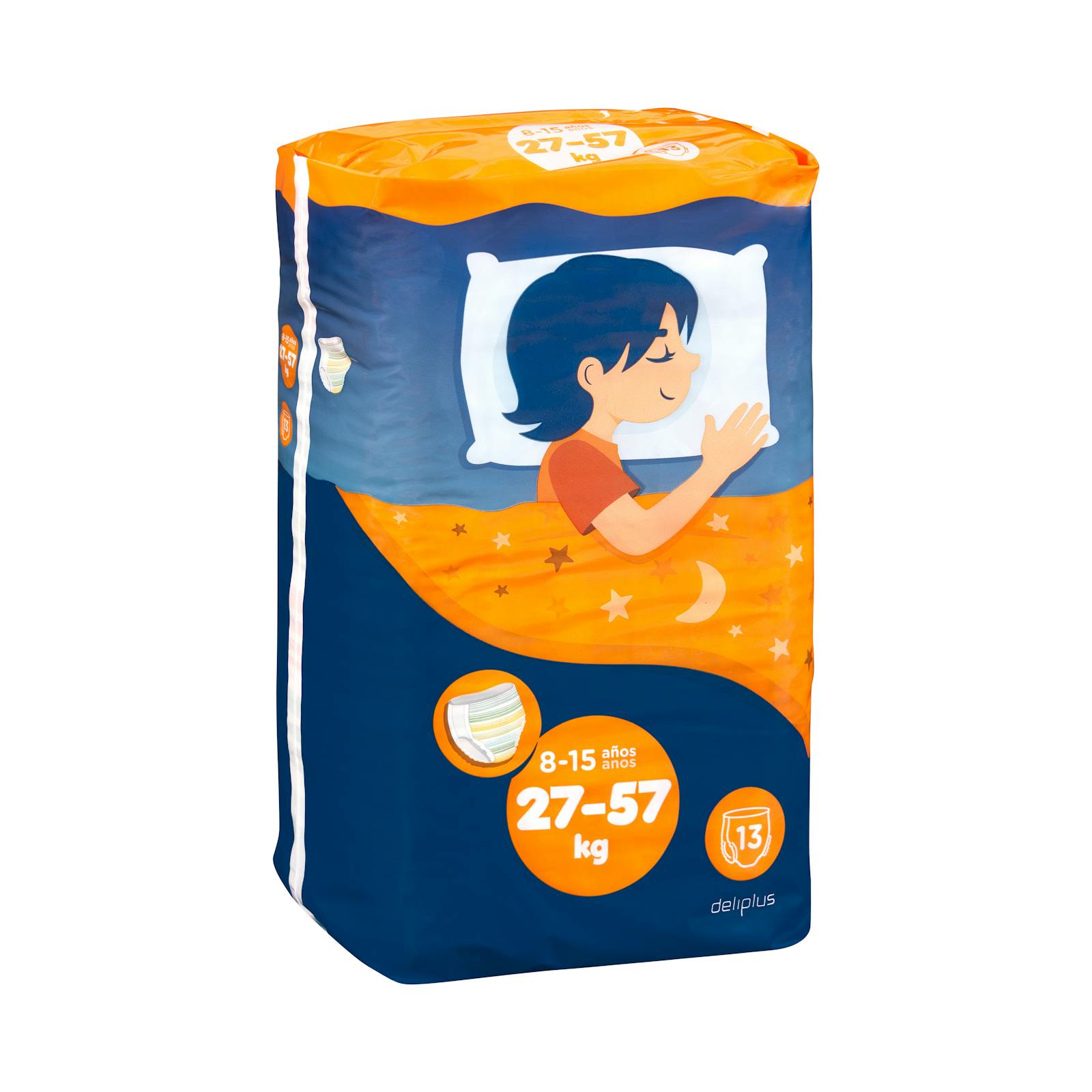 Couche-culotte Deliplus Junior Night pour enfants de 27 à 57 kg
