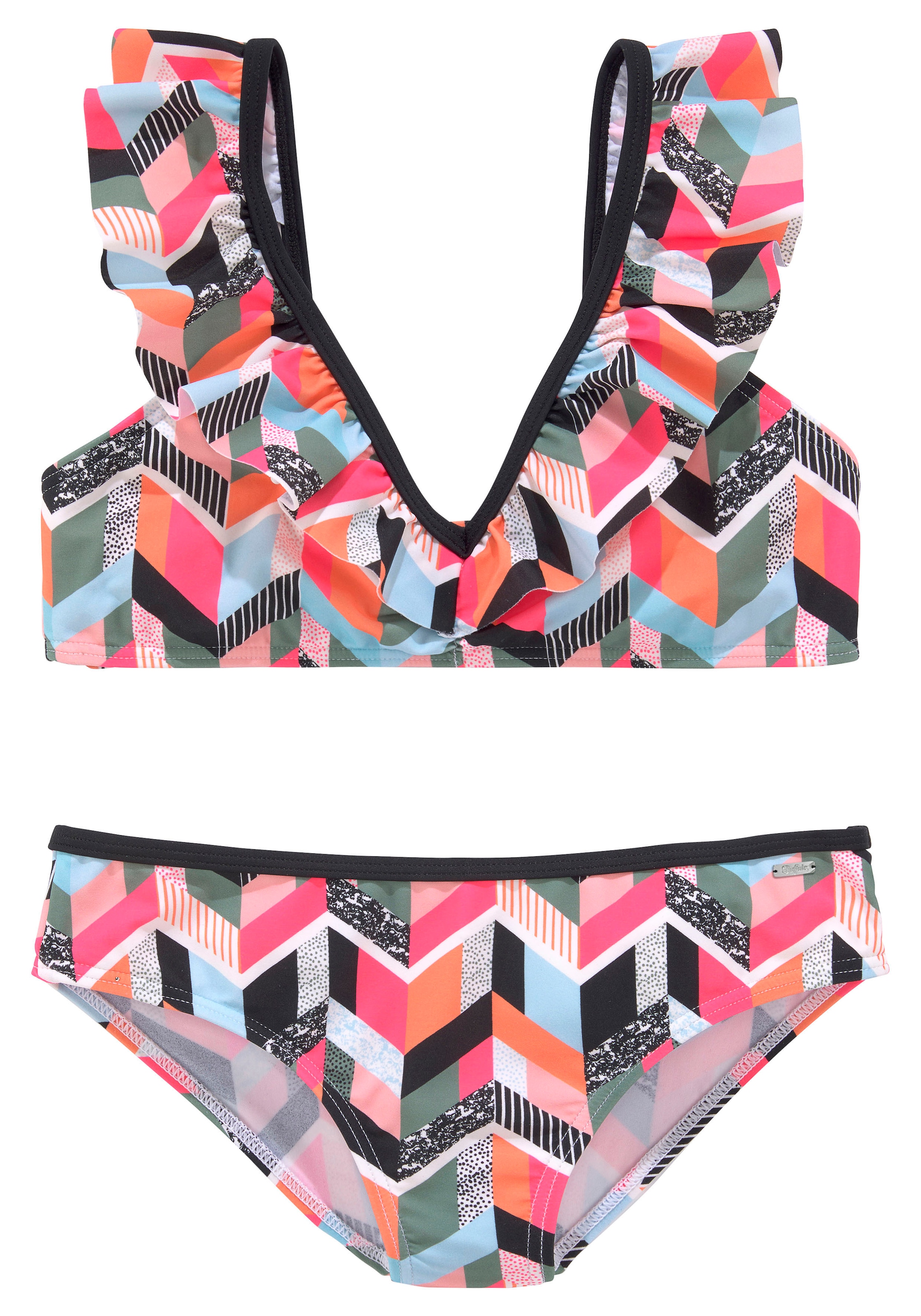 Buffalo Bustier-Bikini , mit geometrischem Print