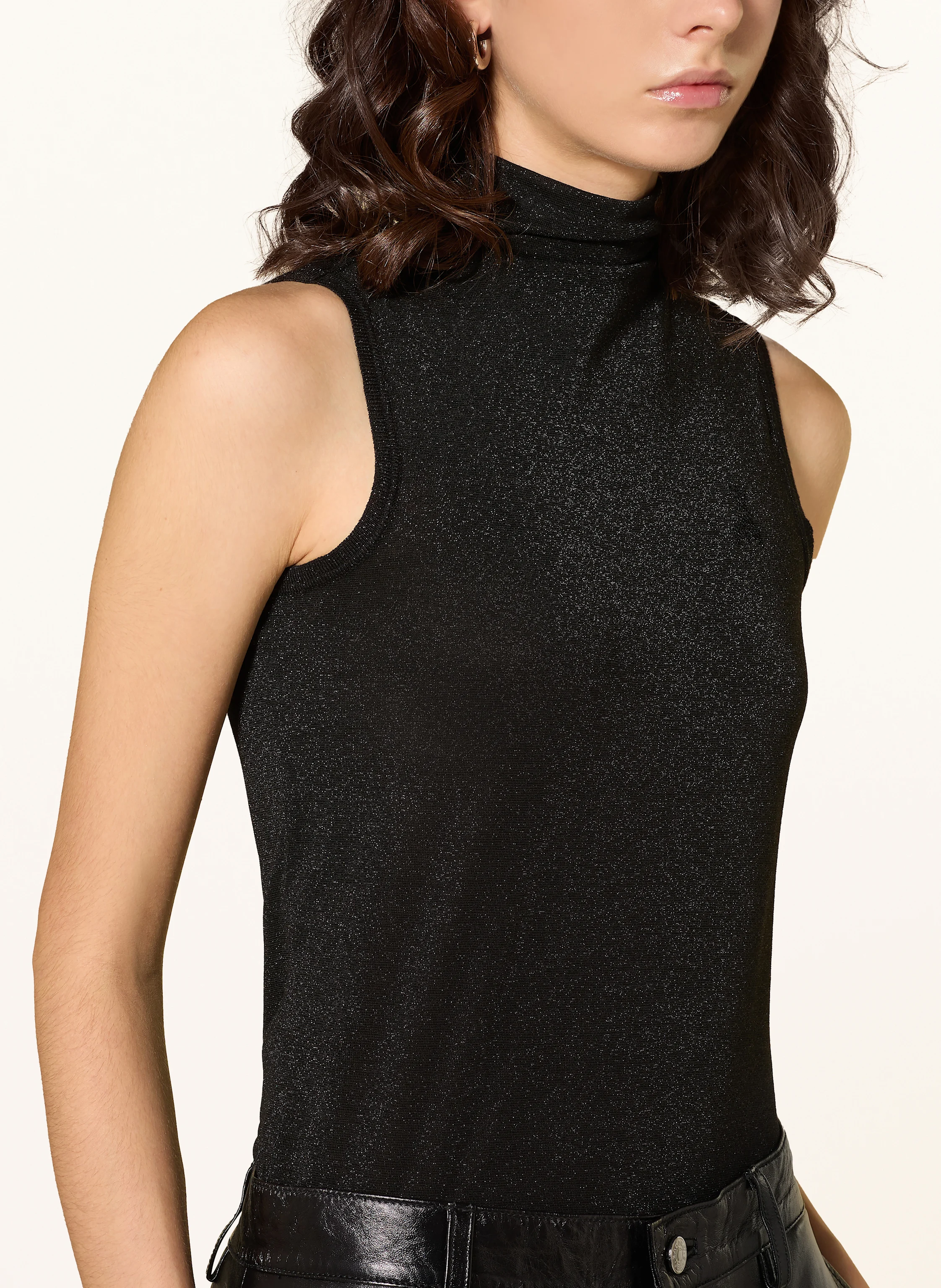 PATRIZIA PEPE Top mit Glitzergarn