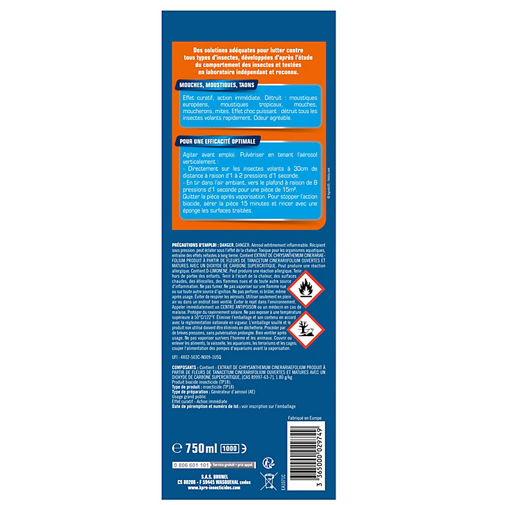 Aérosol tous volants Kapo 750ml