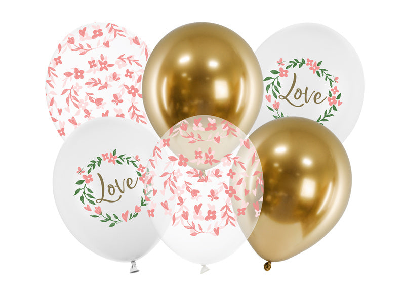 Ballonnen Love Mix 30cm 6st