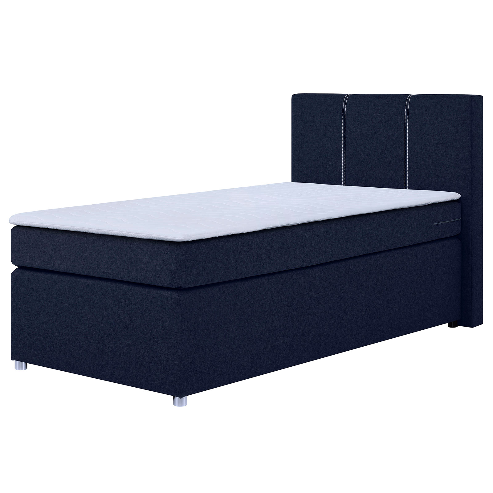 Boxspringbett - cobalt - H3 - Bonell-Federkern - 90x200 cm
