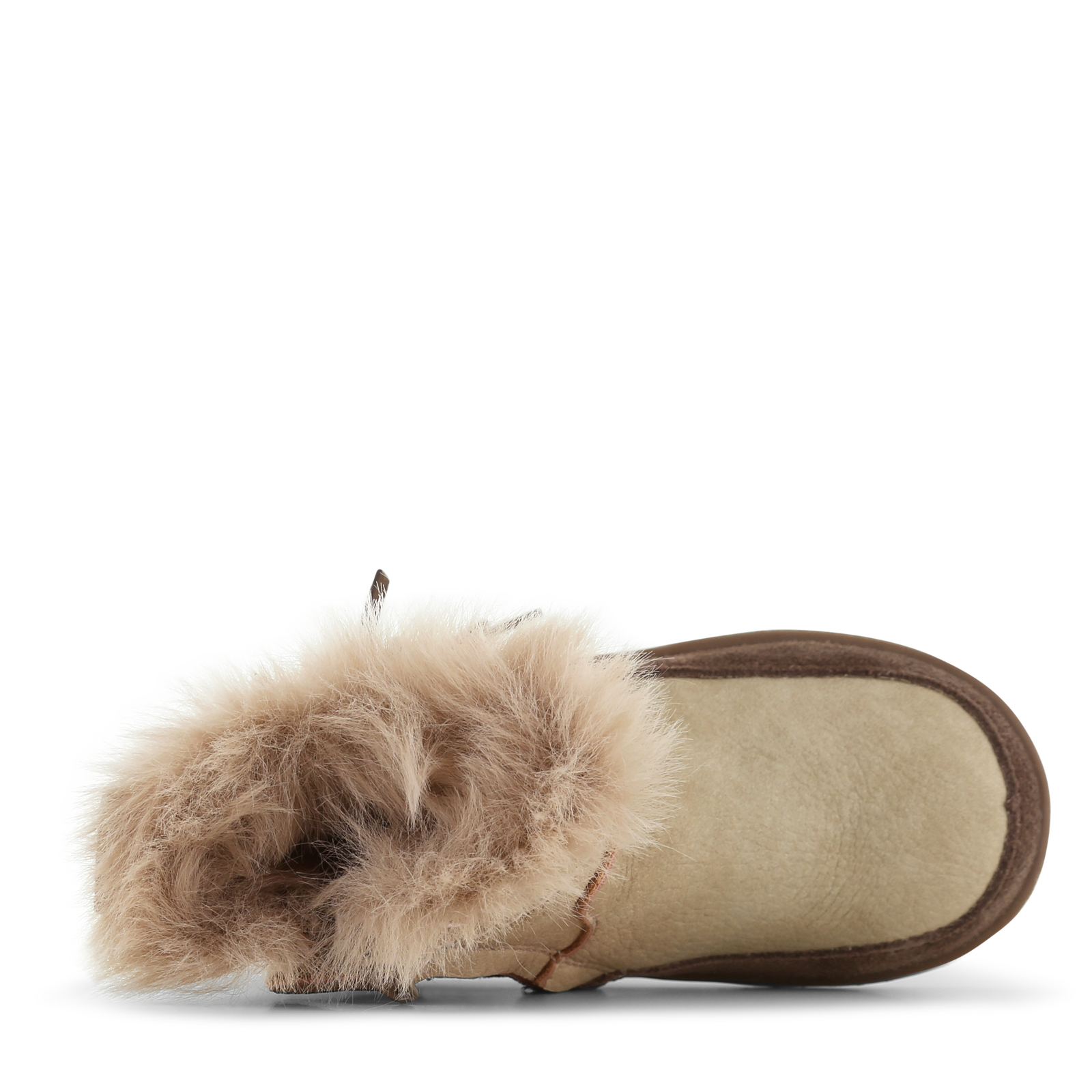 Shoesme taupe laarsje met fluffy voering Microleer, Suède | Sale
