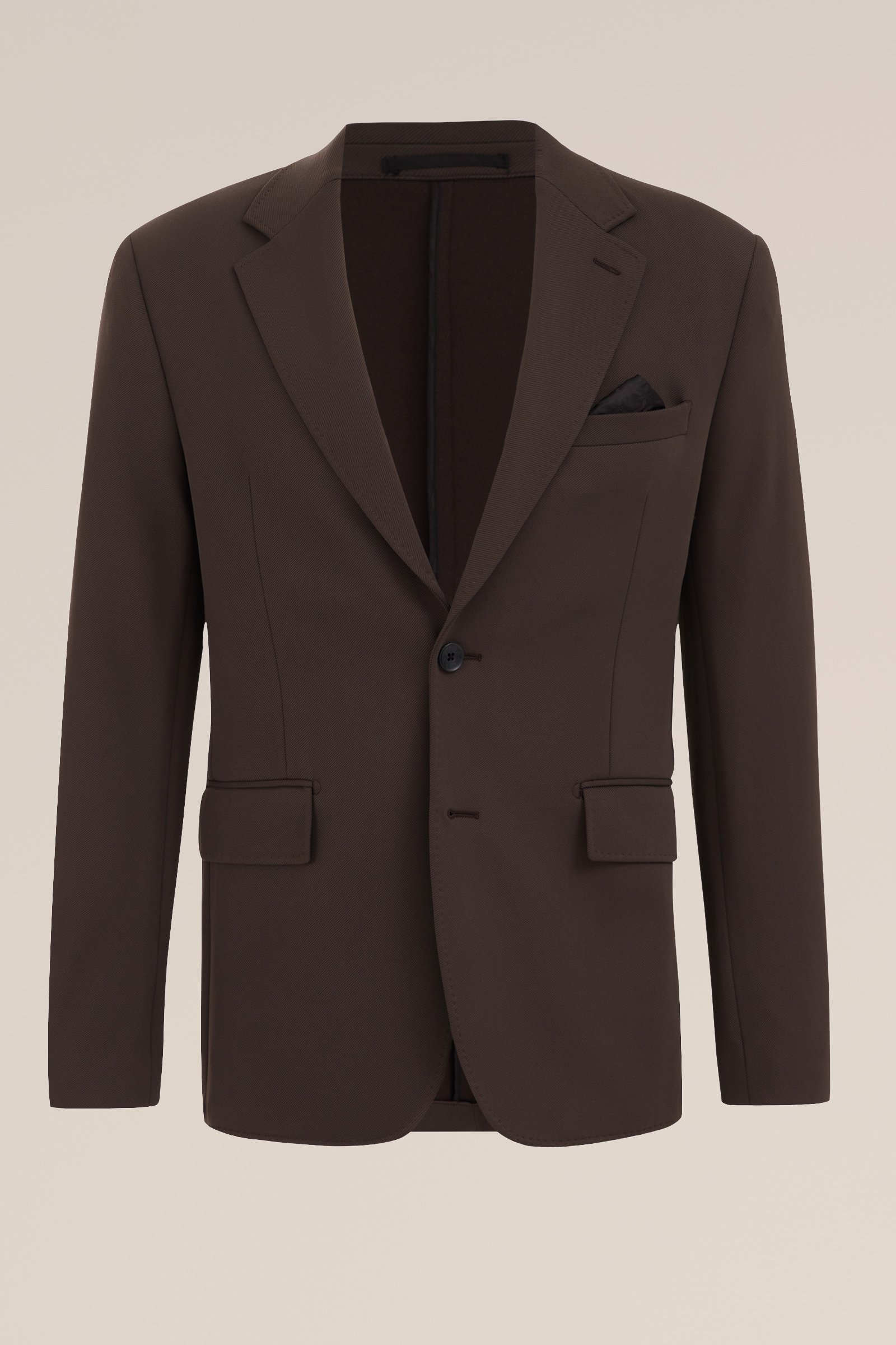 kreukvrij blazer van gebreid nylon Van Gils Donkergroen