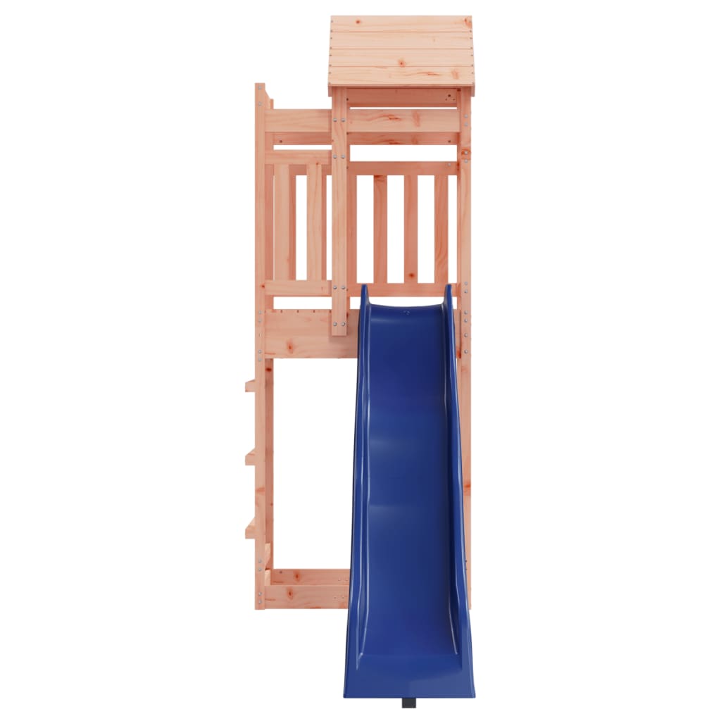 Aire de jeux d'extérieur balançoires toboggan portiques robuste jeux jardin 237 x 90 x 238 cm bois massif de douglas 02_00049